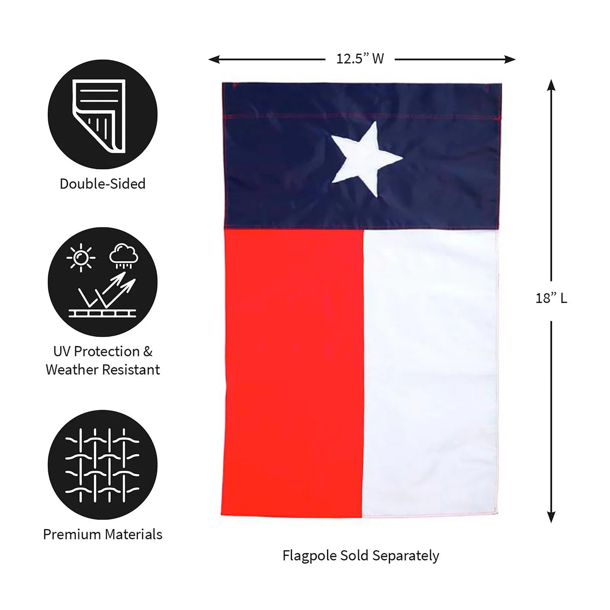 Texas State Flag, Garden Sized