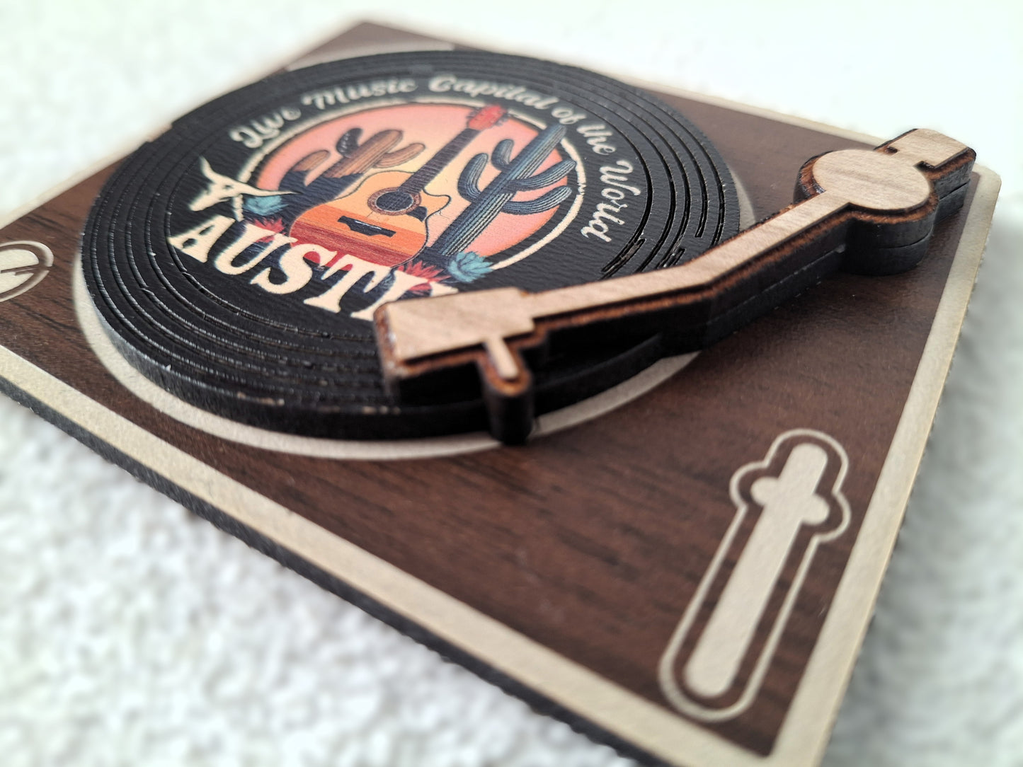 Vinyl Vibes Austin Magnet