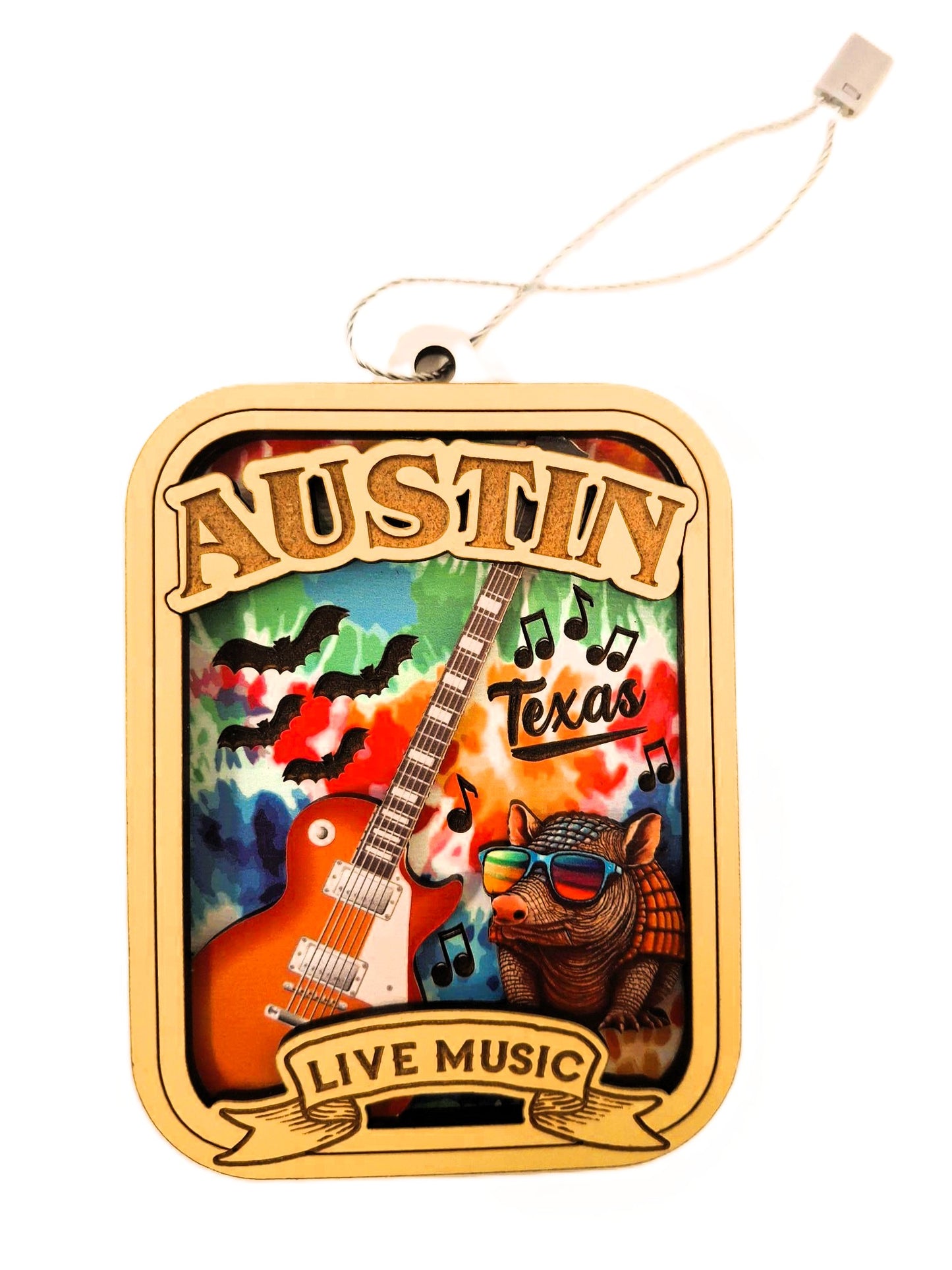 Rockin' Austin 3D Layered Holiday Ornament
