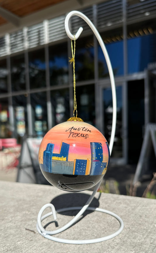 Austin Sunset Skyline Ornament