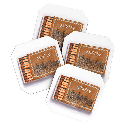 Austin Matchbox Coaster Set