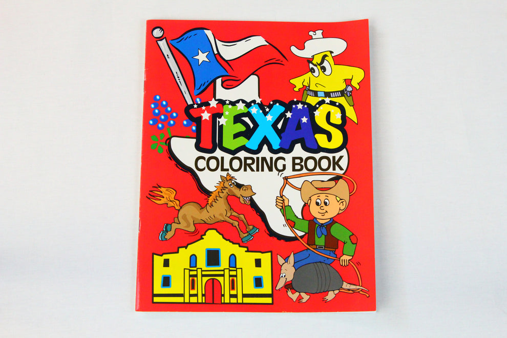 Texas History and Geography Educational Coloring Book – Austin Gift Shop